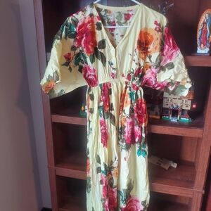 Floral Button-Down Dress